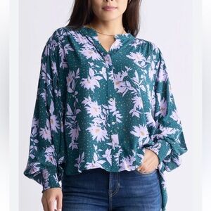 Buffalo David Bitton floral blouse xs